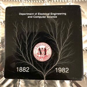 MIT Dept of Electrical Engineering & Computer Science 1882-1982 Paperweight Rare